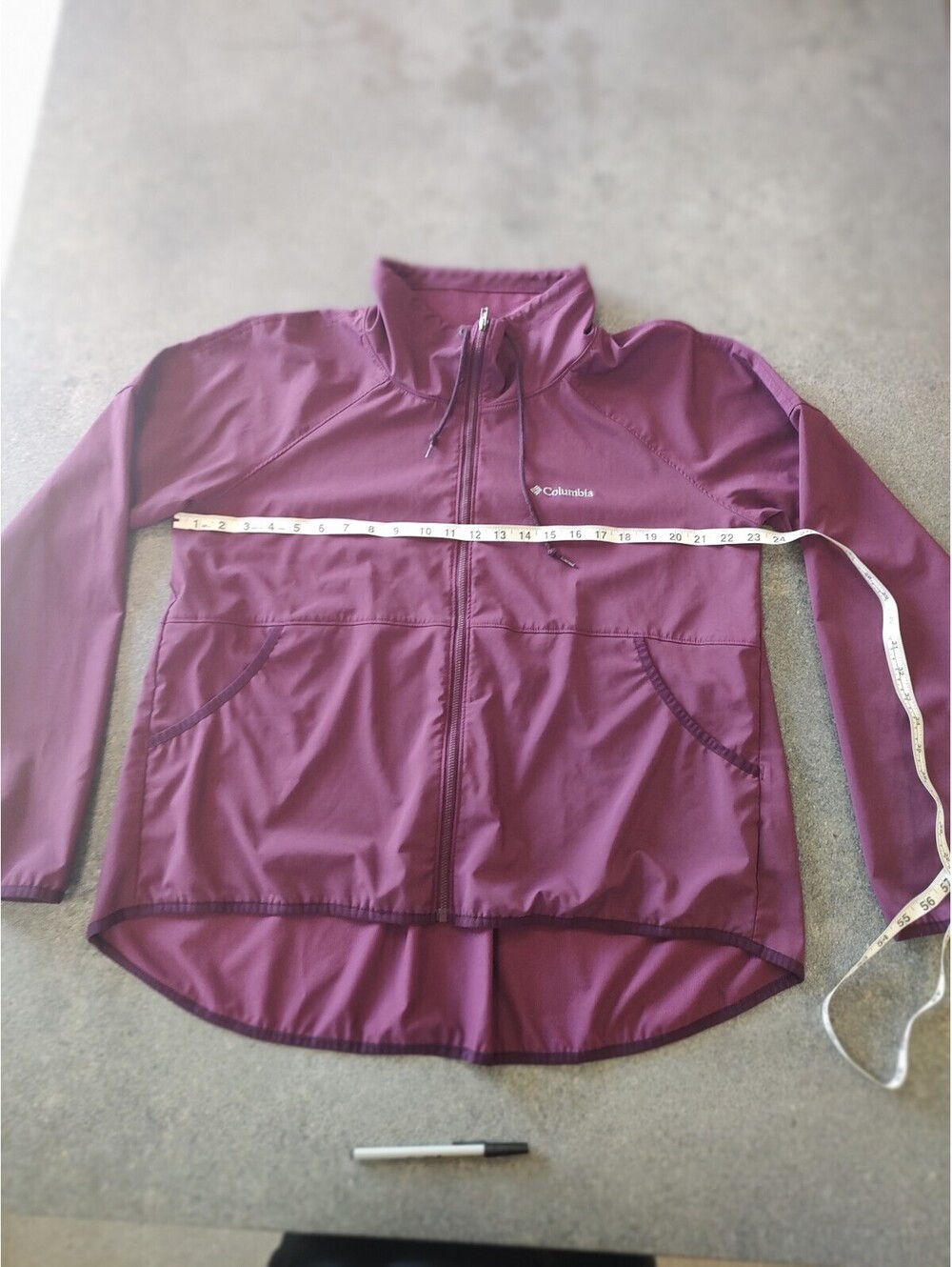 Columbia Women's Lightweight Softshell Jacket XL Burgundy